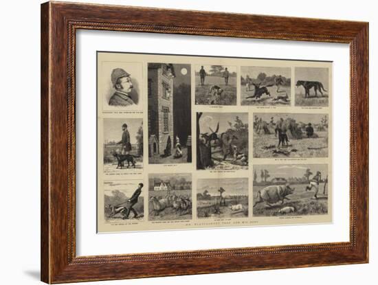 Mr Plantagenet Trot and His Dogs-null-Framed Giclee Print