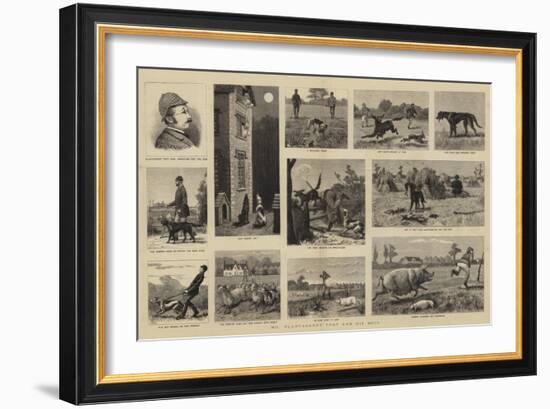 Mr Plantagenet Trot and His Dogs-null-Framed Giclee Print