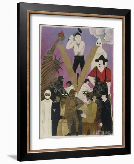 Mr. Prejudice, 1943 (Oil on Canvas)-Horace Pippin-Framed Giclee Print