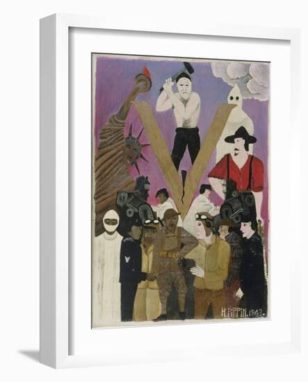 Mr. Prejudice, 1943 (Oil on Canvas)-Horace Pippin-Framed Giclee Print