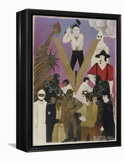 Mr. Prejudice, 1943 (Oil on Canvas)-Horace Pippin-Framed Premier Image Canvas