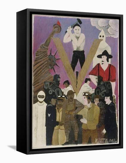 Mr. Prejudice, 1943 (Oil on Canvas)-Horace Pippin-Framed Premier Image Canvas