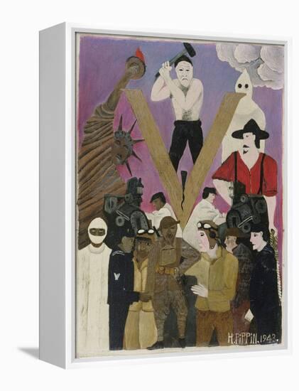 Mr. Prejudice, 1943 (Oil on Canvas)-Horace Pippin-Framed Premier Image Canvas