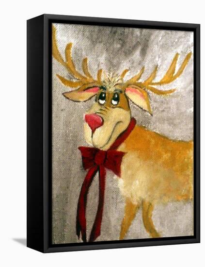 Mr. Reindeer-Ruth Palmer 3-Framed Stretched Canvas