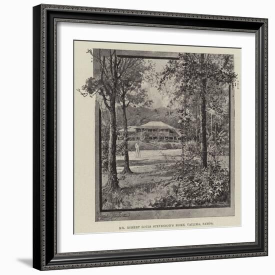 Mr Robert Louis Stevenson's Home, Vailima, Samoa-Joseph Holland Tringham-Framed Giclee Print