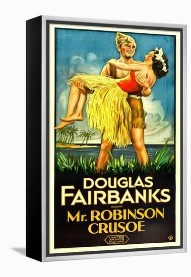 MR. ROBINSON CRUSOE, Douglas Fairbanks Sr., Maria Alba, 1932-null-Framed Stretched Canvas