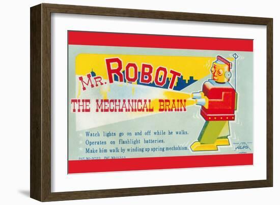 Mr. Robot: the Mechanical Brain-null-Framed Art Print