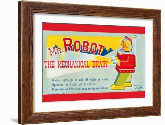 Mr. Robot: the Mechanical Brain-null-Framed Art Print