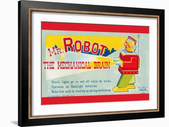 Mr. Robot: the Mechanical Brain-null-Framed Art Print