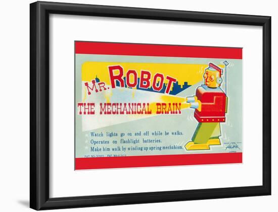 Mr. Robot: the Mechanical Brain-null-Framed Art Print