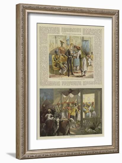 Mr Row Bahawdur Ramchunder Gopaldas's Wedding Party-null-Framed Giclee Print