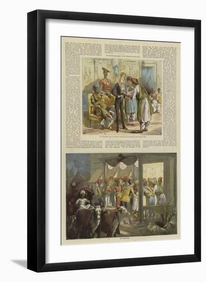 Mr Row Bahawdur Ramchunder Gopaldas's Wedding Party-null-Framed Giclee Print