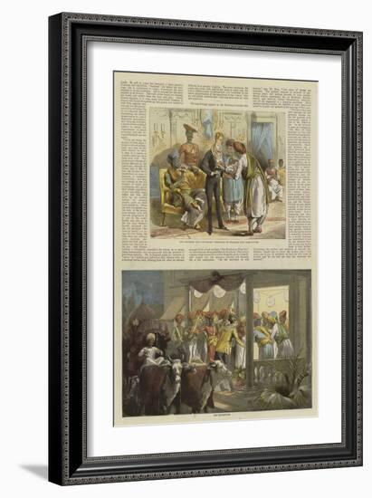 Mr Row Bahawdur Ramchunder Gopaldas's Wedding Party-null-Framed Giclee Print