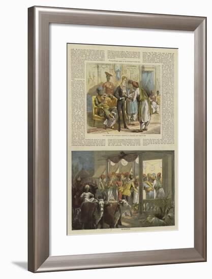 Mr Row Bahawdur Ramchunder Gopaldas's Wedding Party-null-Framed Giclee Print