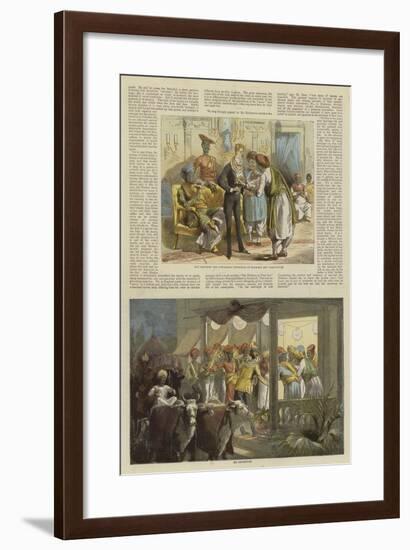 Mr Row Bahawdur Ramchunder Gopaldas's Wedding Party-null-Framed Giclee Print