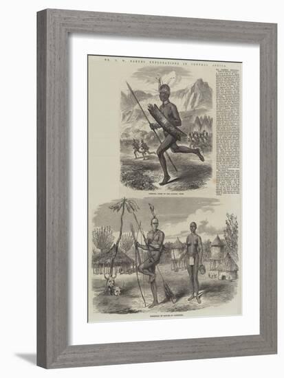 Mr S W Baker's Explorations in Central Africa-null-Framed Giclee Print