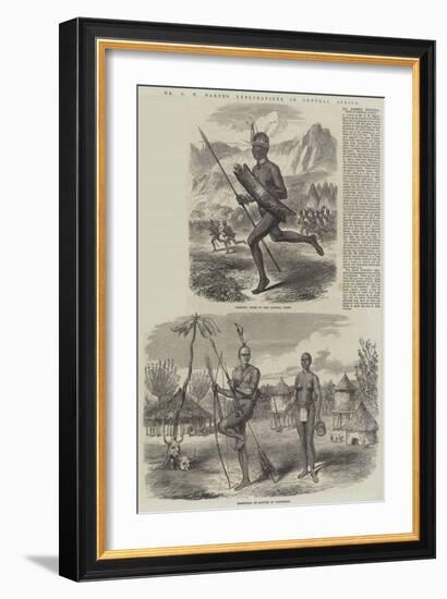 Mr S W Baker's Explorations in Central Africa-null-Framed Giclee Print