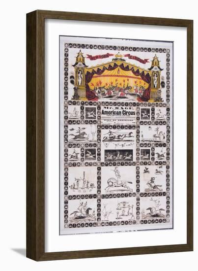 Mr. Sage, Proprietor of the Great American Circus from the City of New York, 1843-American School-Framed Giclee Print