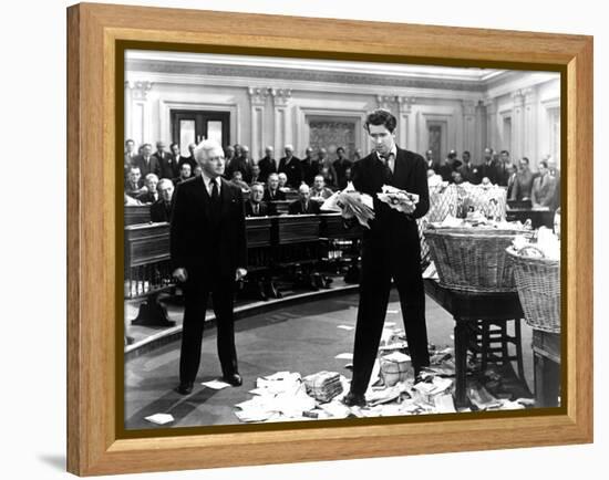 Mr. Smith Goes To Washington, Claude Rains, James Stewart, 1939-null-Framed Stretched Canvas
