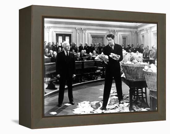 Mr. Smith Goes To Washington, Claude Rains, James Stewart, 1939-null-Framed Stretched Canvas