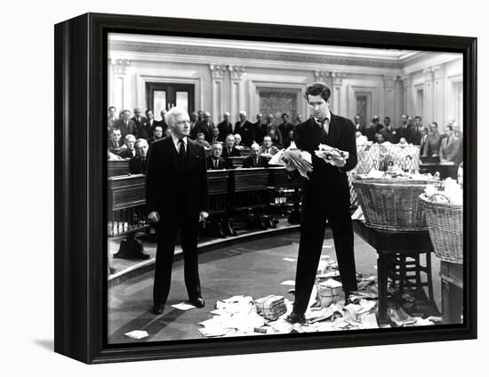 Mr. Smith Goes To Washington, Claude Rains, James Stewart, 1939-null-Framed Stretched Canvas
