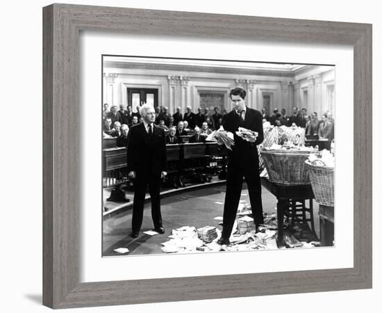 Mr. Smith Goes To Washington, Claude Rains, James Stewart, 1939-null-Framed Photo