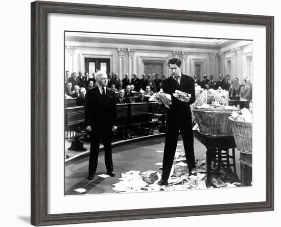 Mr. Smith Goes To Washington, Claude Rains, James Stewart, 1939-null-Framed Photo