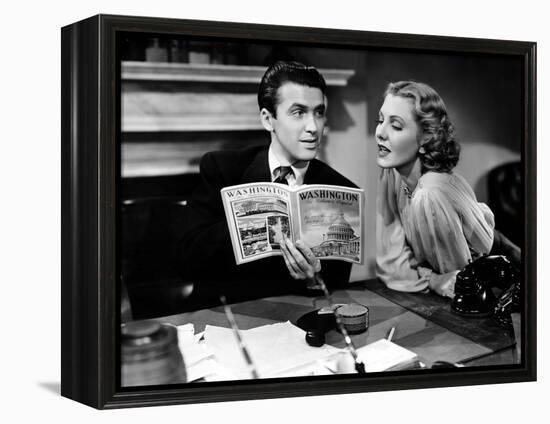 Mr. Smith Goes To Washington, James Stewart, Jean Arthur, 1939-null-Framed Stretched Canvas