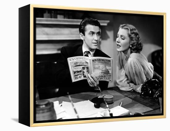 Mr. Smith Goes To Washington, James Stewart, Jean Arthur, 1939-null-Framed Stretched Canvas