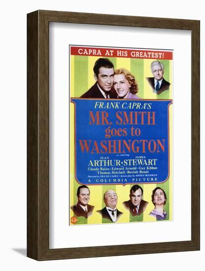 Mr. Smith Goes to Washington - Movie Poster Reproduction-null-Framed Photo