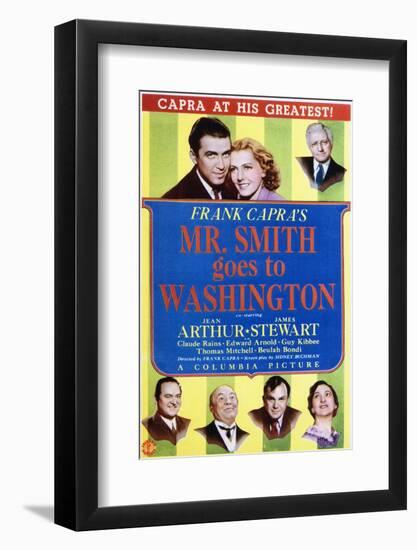 Mr. Smith Goes to Washington - Movie Poster Reproduction-null-Framed Photo