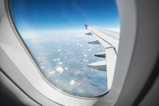View Through Airplane Window-mr. Smith-Mounted Photographic Print