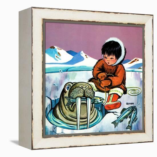 Mr. Snowman - Jack & Jill-Cynthia Koehler-Framed Premier Image Canvas