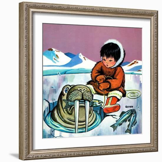 Mr. Snowman - Jack & Jill-Cynthia Koehler-Framed Giclee Print
