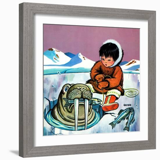 Mr. Snowman - Jack & Jill-Cynthia Koehler-Framed Giclee Print