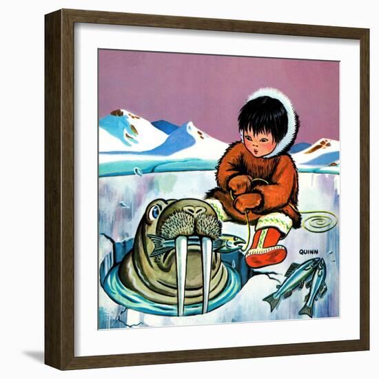 Mr. Snowman - Jack & Jill-Cynthia Koehler-Framed Giclee Print