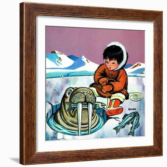 Mr. Snowman - Jack & Jill-Cynthia Koehler-Framed Giclee Print