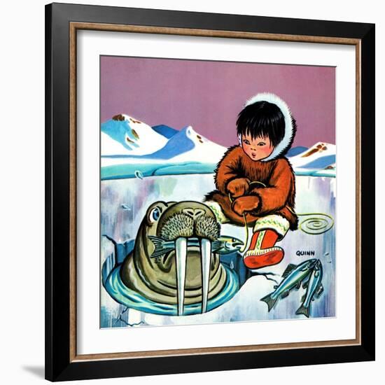 Mr. Snowman - Jack & Jill-Cynthia Koehler-Framed Giclee Print