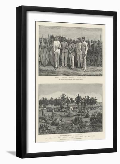 Mr Stanley's Emin Pasha Relief Expedition at Bagamoyo-Johann Nepomuk Schonberg-Framed Giclee Print