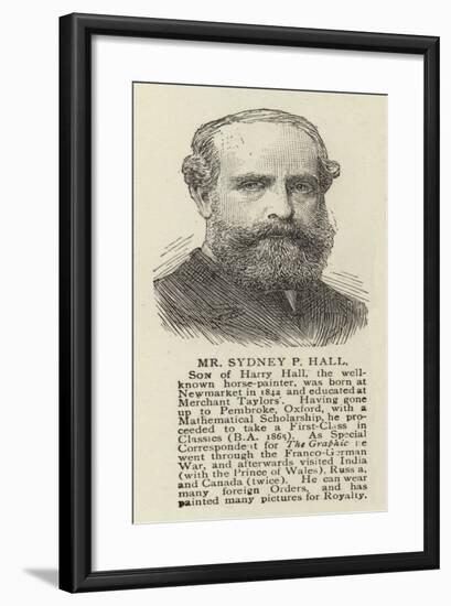 Mr Sydney P Hall-null-Framed Giclee Print