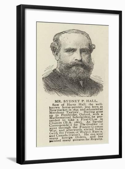 Mr Sydney P Hall-null-Framed Giclee Print