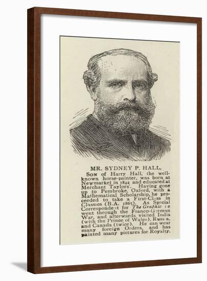 Mr Sydney P Hall-null-Framed Giclee Print