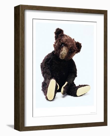 Mr. Teddy Bear Black, a Rare Black Steiff Bear, circa 1912-Steiff-Framed Giclee Print