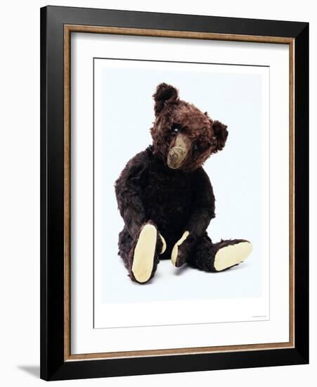 Mr. Teddy Bear Black, a Rare Black Steiff Bear, circa 1912-Steiff-Framed Giclee Print