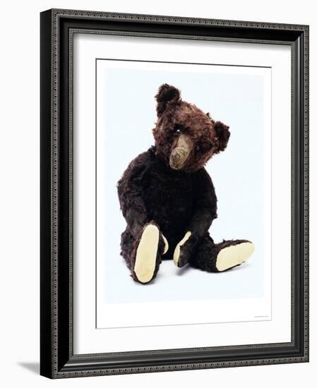 Mr. Teddy Bear Black, a Rare Black Steiff Bear, circa 1912-Steiff-Framed Giclee Print