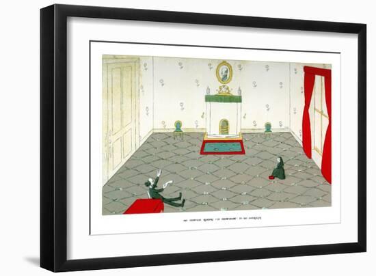 Mr Tennyson, Reading in Memoriam to His Sovereign, 1904-Max Beerbohm-Framed Giclee Print