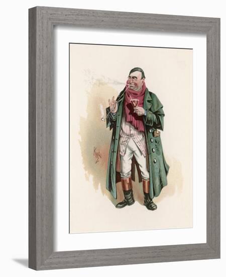 Mr. Tony Weller (Senior), The Father of Sam Weller Mr. Pickwick's Servant-Joseph Clayton Clarke-Framed Art Print