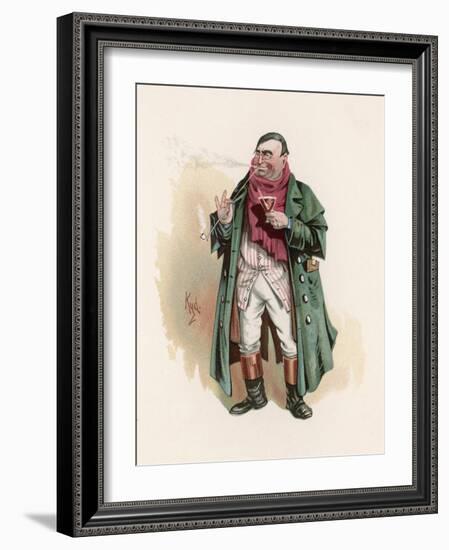 Mr. Tony Weller (Senior), The Father of Sam Weller Mr. Pickwick's Servant-Joseph Clayton Clarke-Framed Art Print