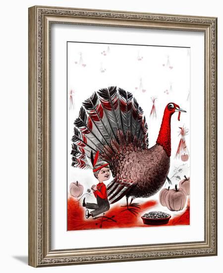 Mr. Turkey - Child Life-Elsie Fowler-Framed Giclee Print