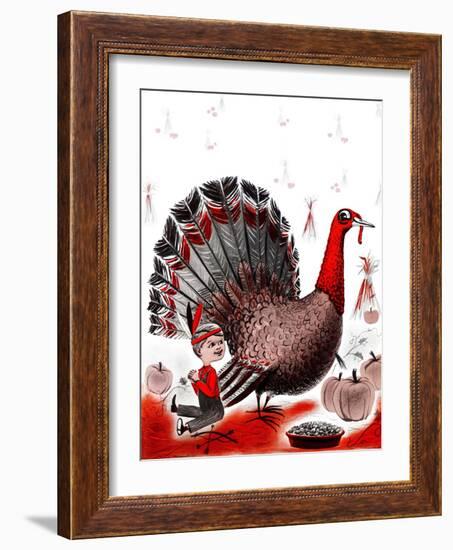 Mr. Turkey - Child Life-Elsie Fowler-Framed Giclee Print